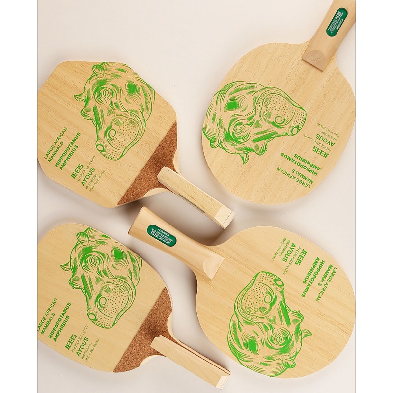 JEELS Green Hippo 1 Ply Ayous  - Table Tennis In Japanese avis et prix