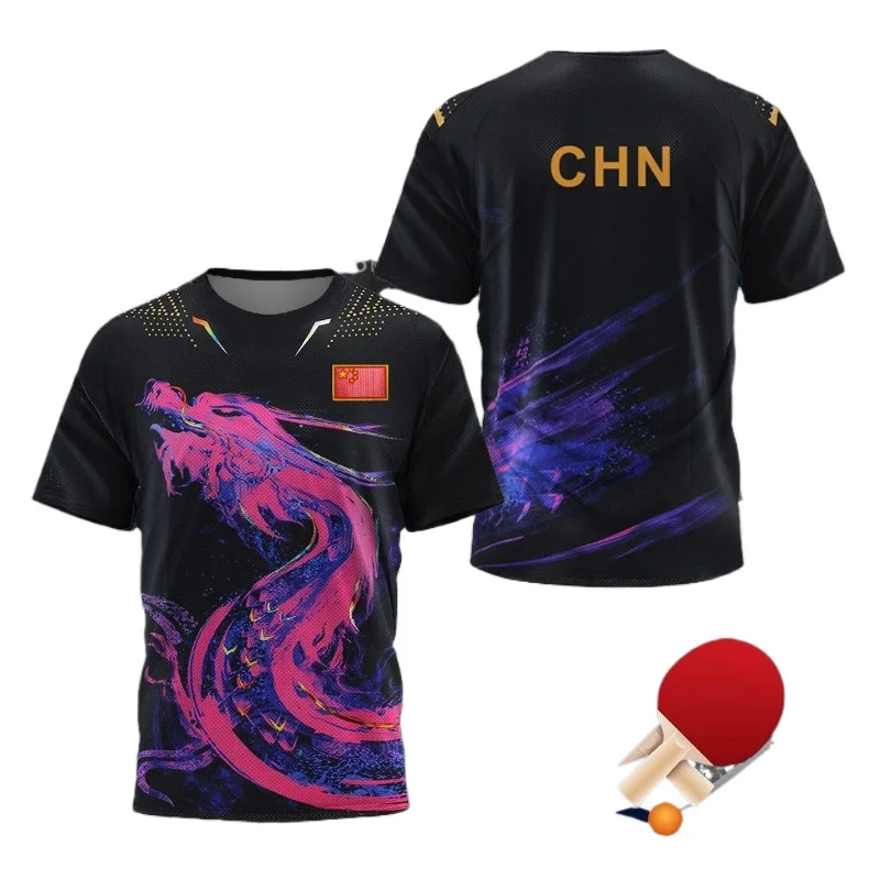 T-shirt graphique Dragon de Ch - Table Tennis Shorts avis et prix