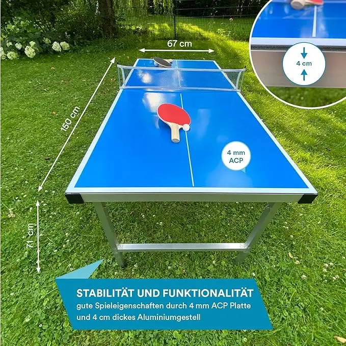 Table de tennis de table pliab - Table Tennis Indoor Or Outdoor avis et prix